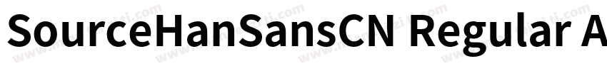 SourceHanSansCN Regular Arial Un字体转换